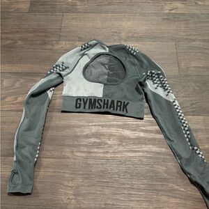 Gymshark Two-Tone Gray Crop Top